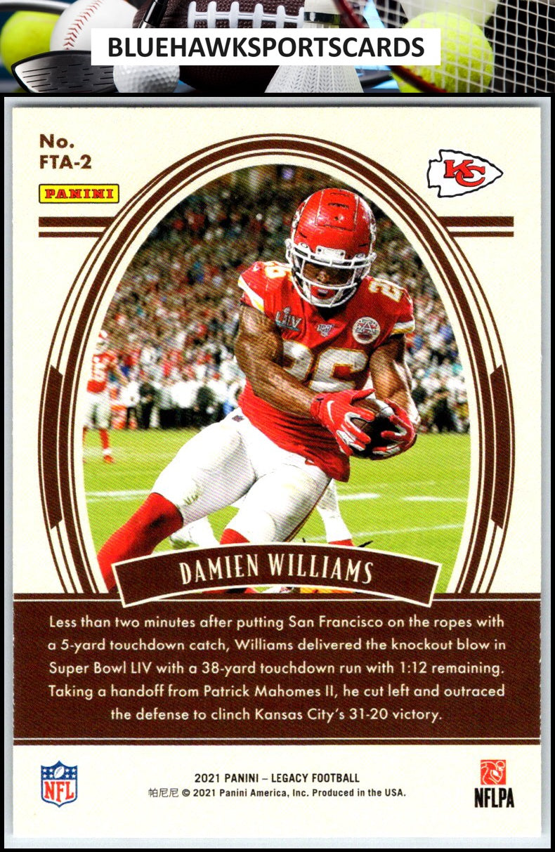 2021 Panini Legacy #FTA-2 Damien Williams For the Ages
