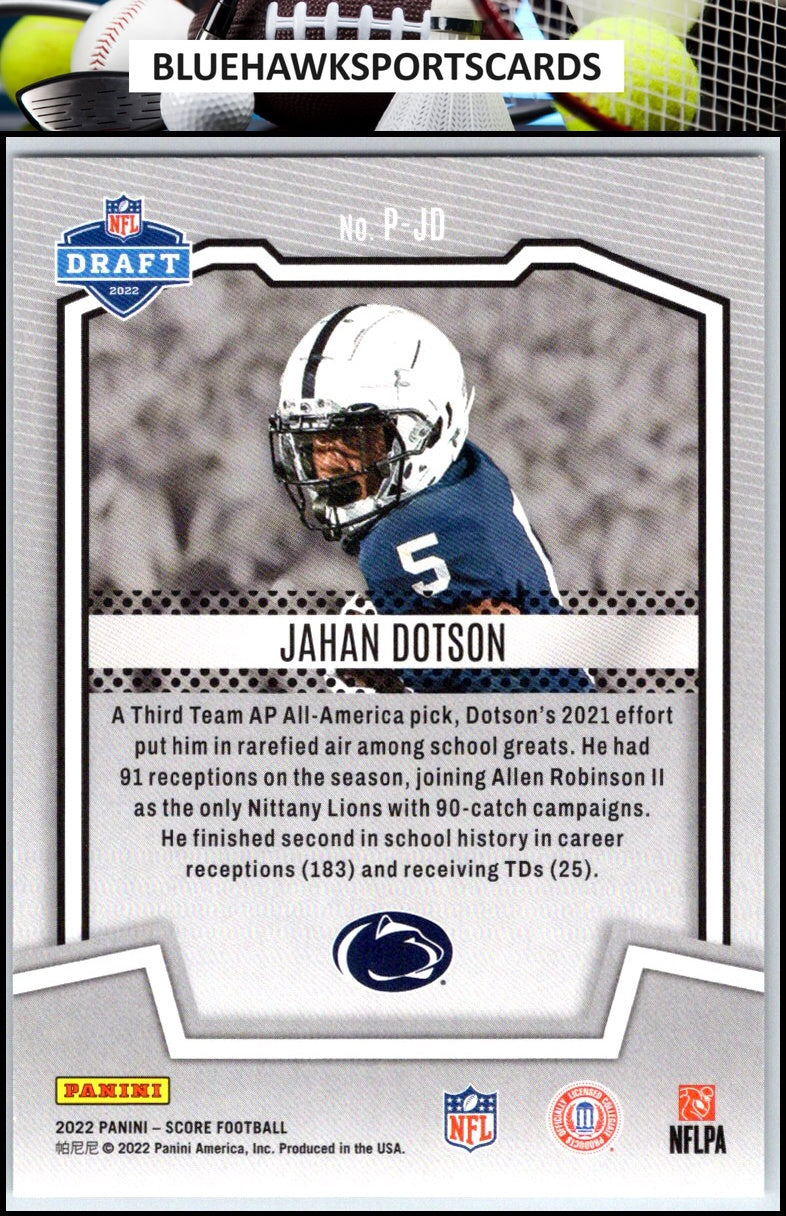 2022 Score #P-JD Jahan Dotson PROtential