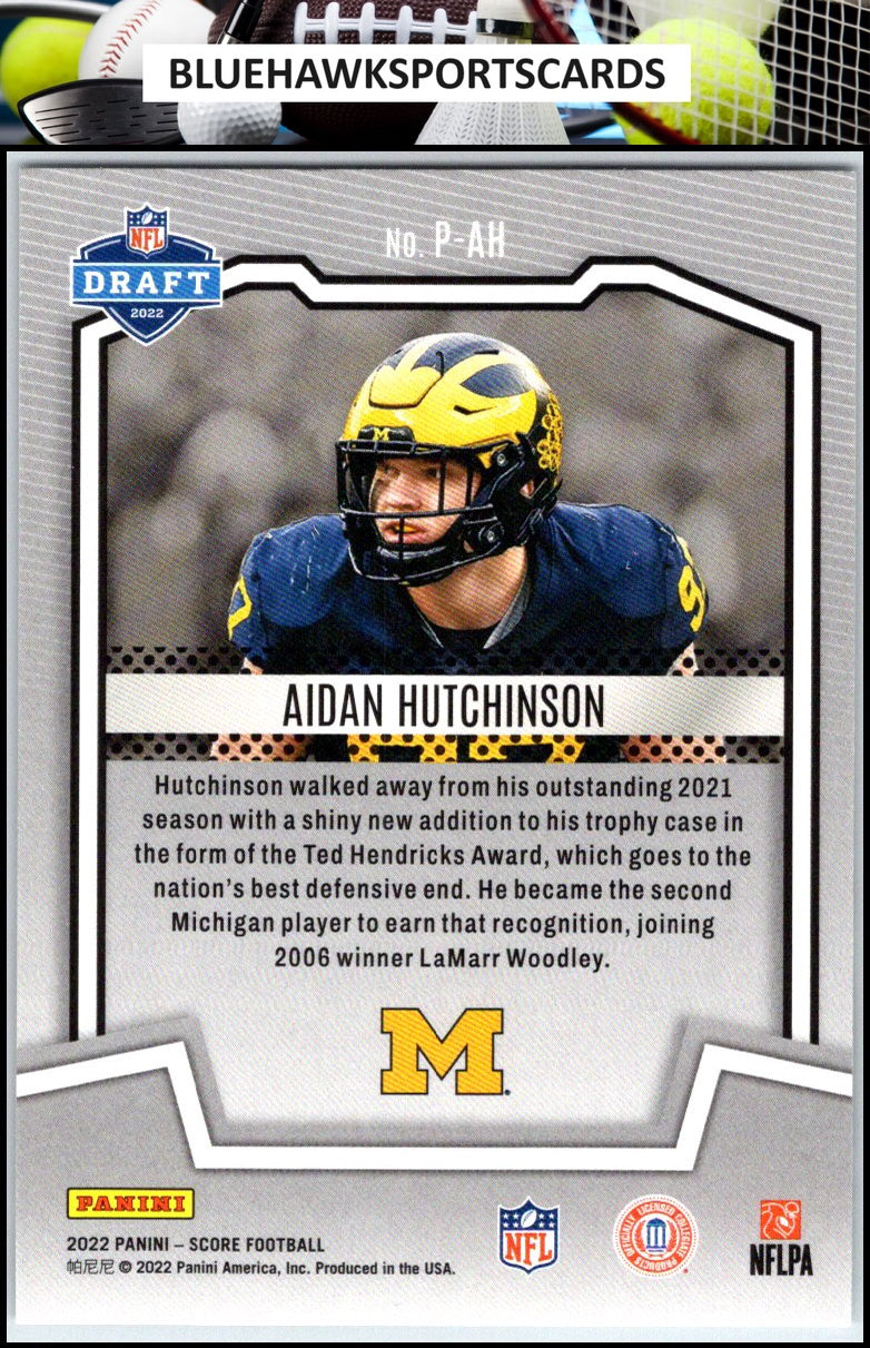 2022 Score #P-AH Aidan Hutchinson PROtential