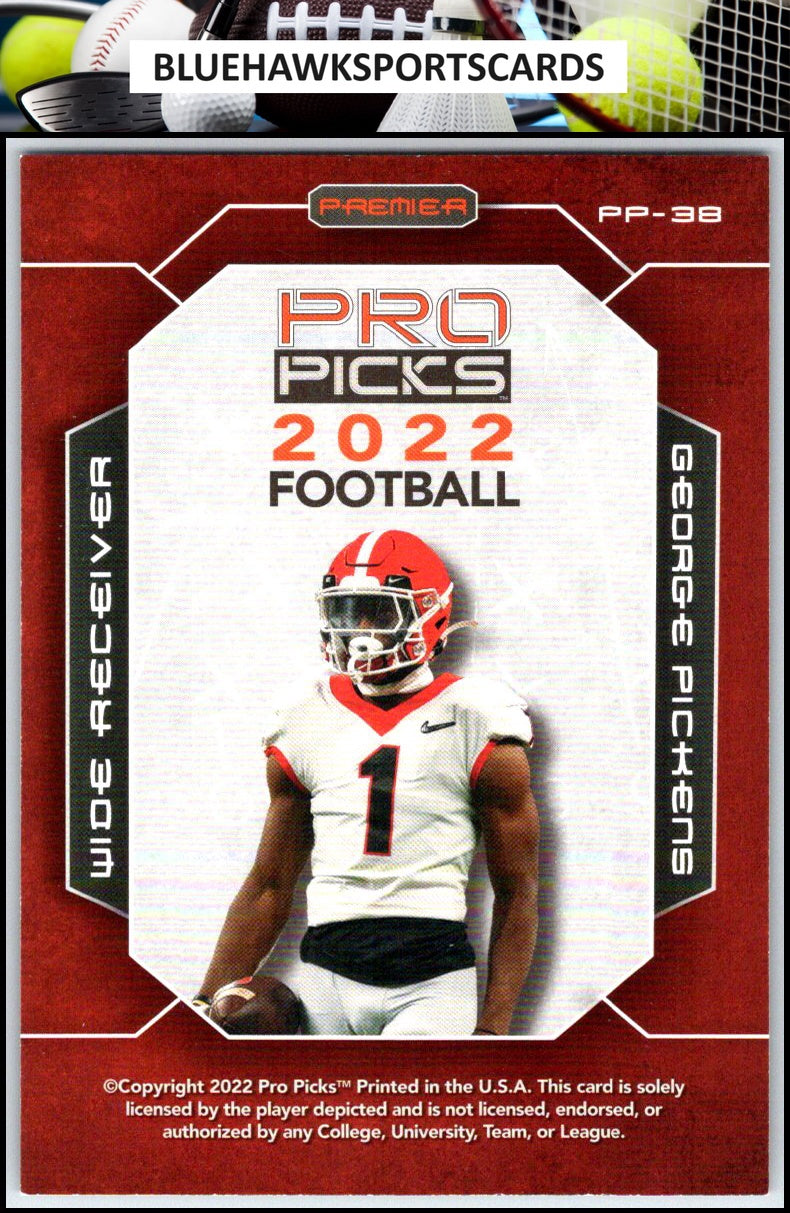 2022 Pro Picks Premier #PP-38 George Pickens