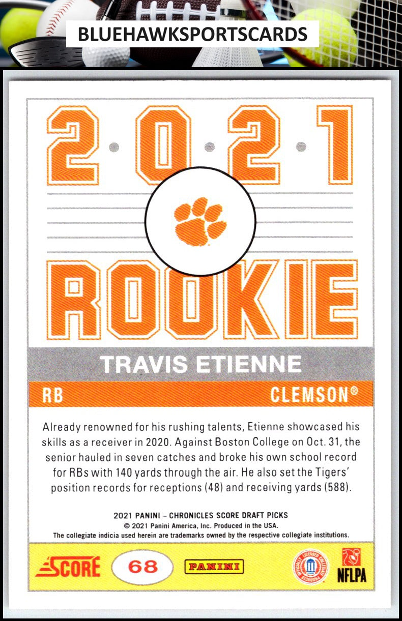 2021 Panini Chronicles Draft Picks #68 Travis Etienne