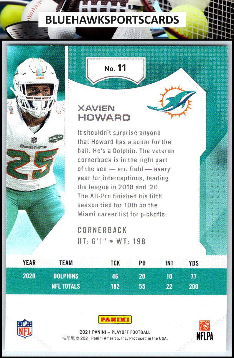 2021 Panini Playoff #11 Xavien Howard