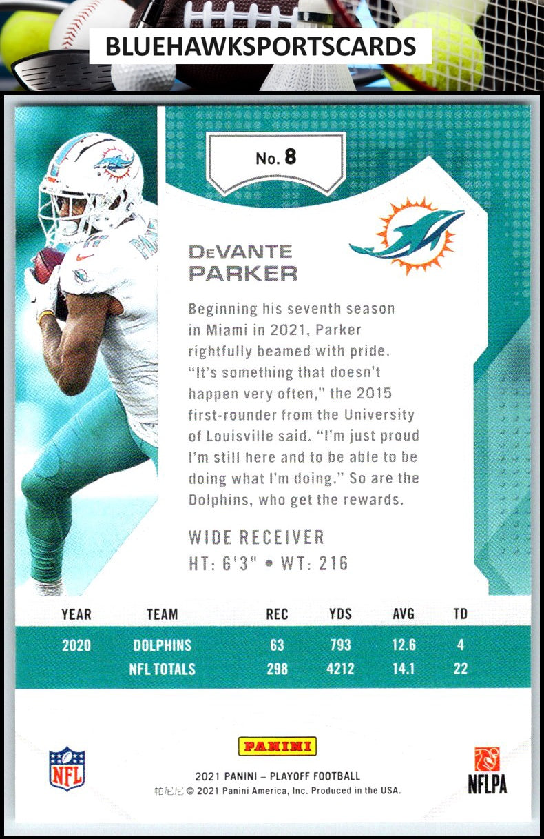 2021 Panini Playoff #8 DeVante Parker