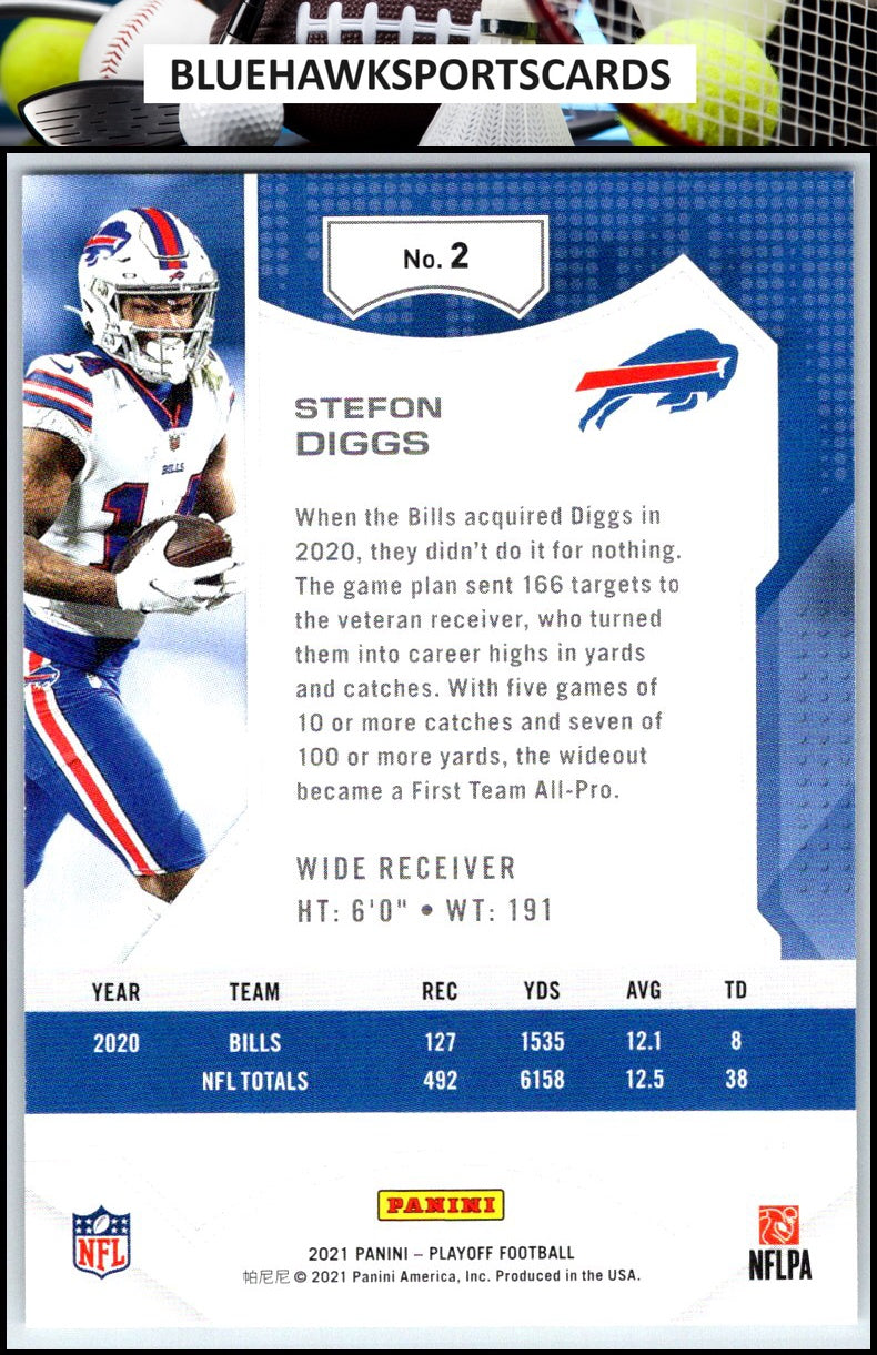 2021 Panini Playoff #2 Stefon Diggs