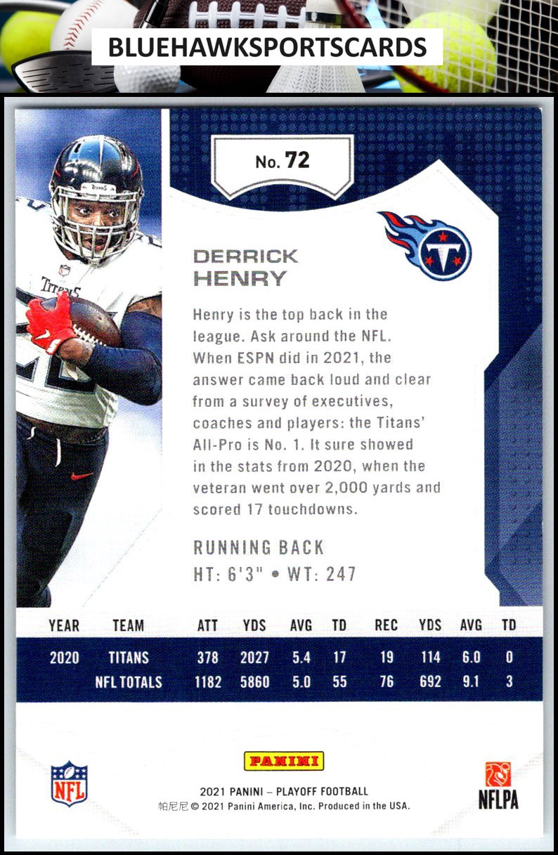 2021 Panini Playoff #72 Derrick Henry