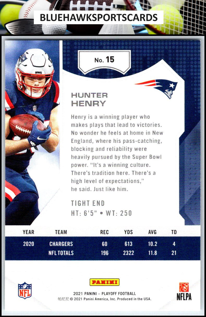 2021 Panini Playoff #15 Hunter Henry