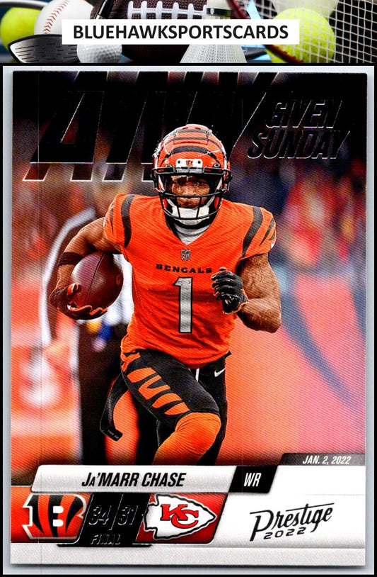 2022 Panini Prestige #15 Ja'Marr Chase Any Given Sunday
