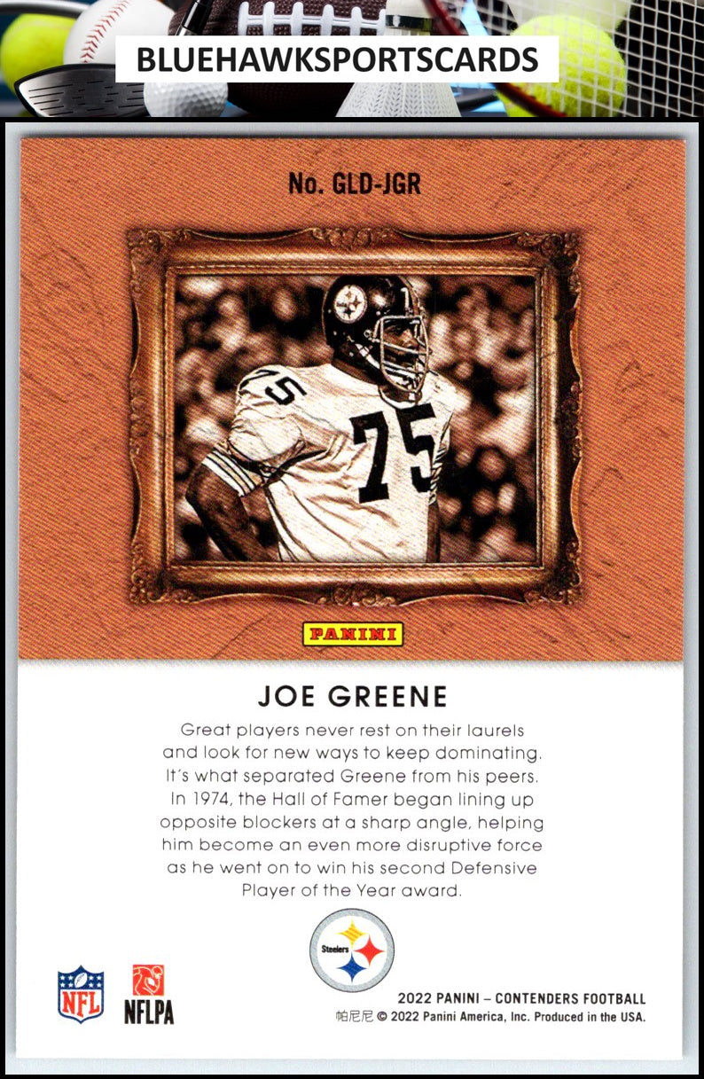 2022 Panini Contenders #GLD-JGR Joe Greene Gladiators