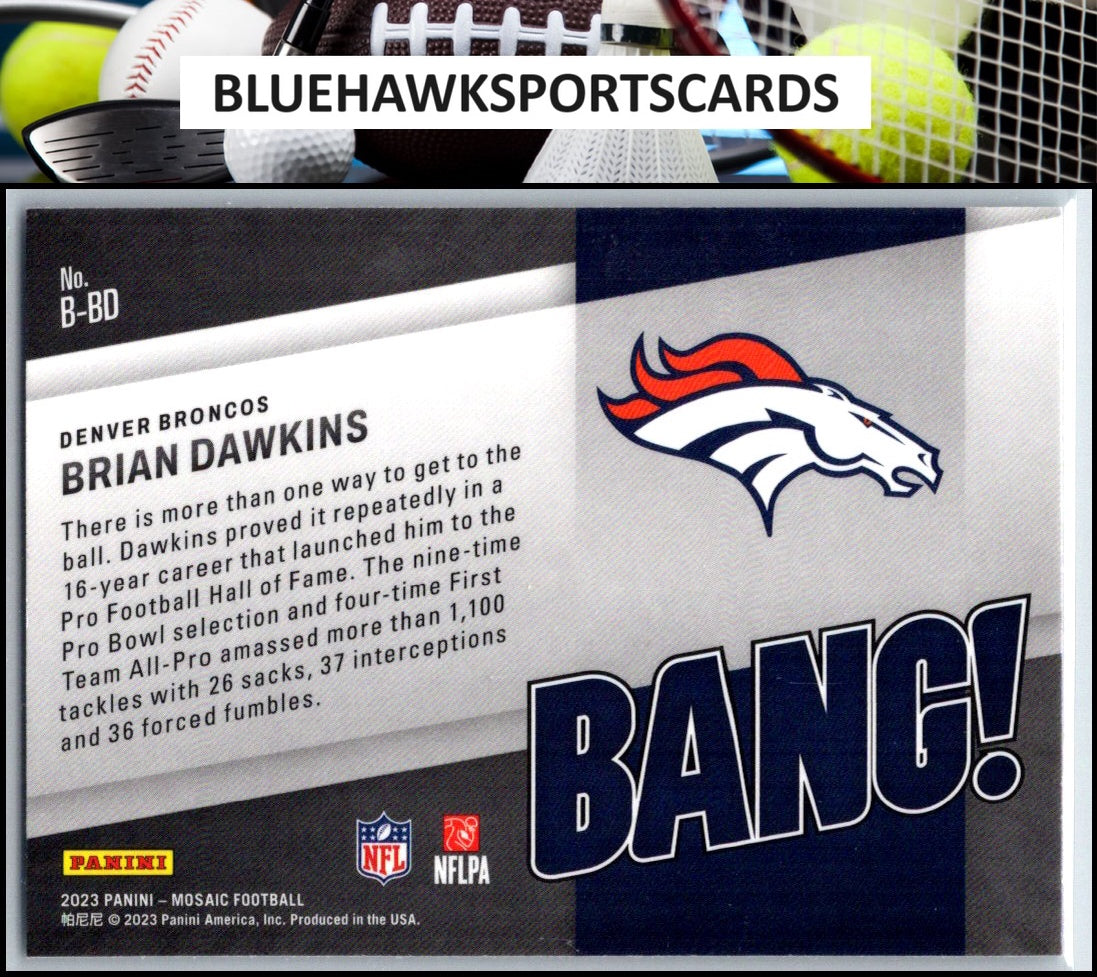 2023 Panini Mosaic #B-BD Brian Dawkins Bang!