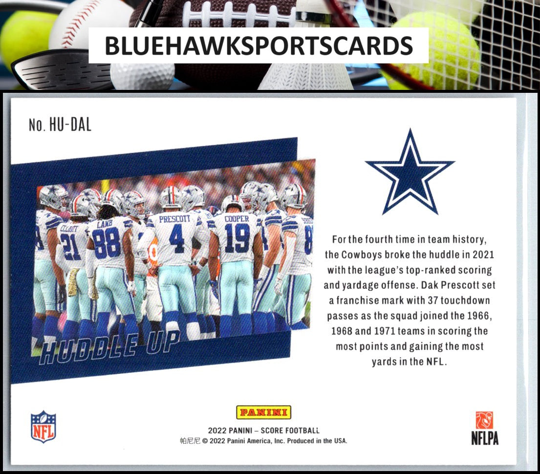 2022 Score #HU-DAL Dallas Cowboys Huddle Up