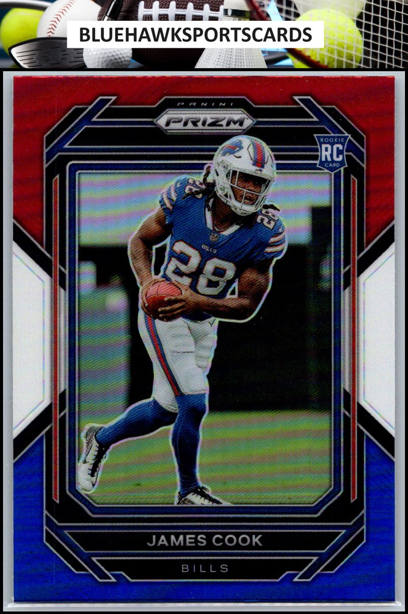 2022 Panini Prizm #319 James Cook Red White and Blue