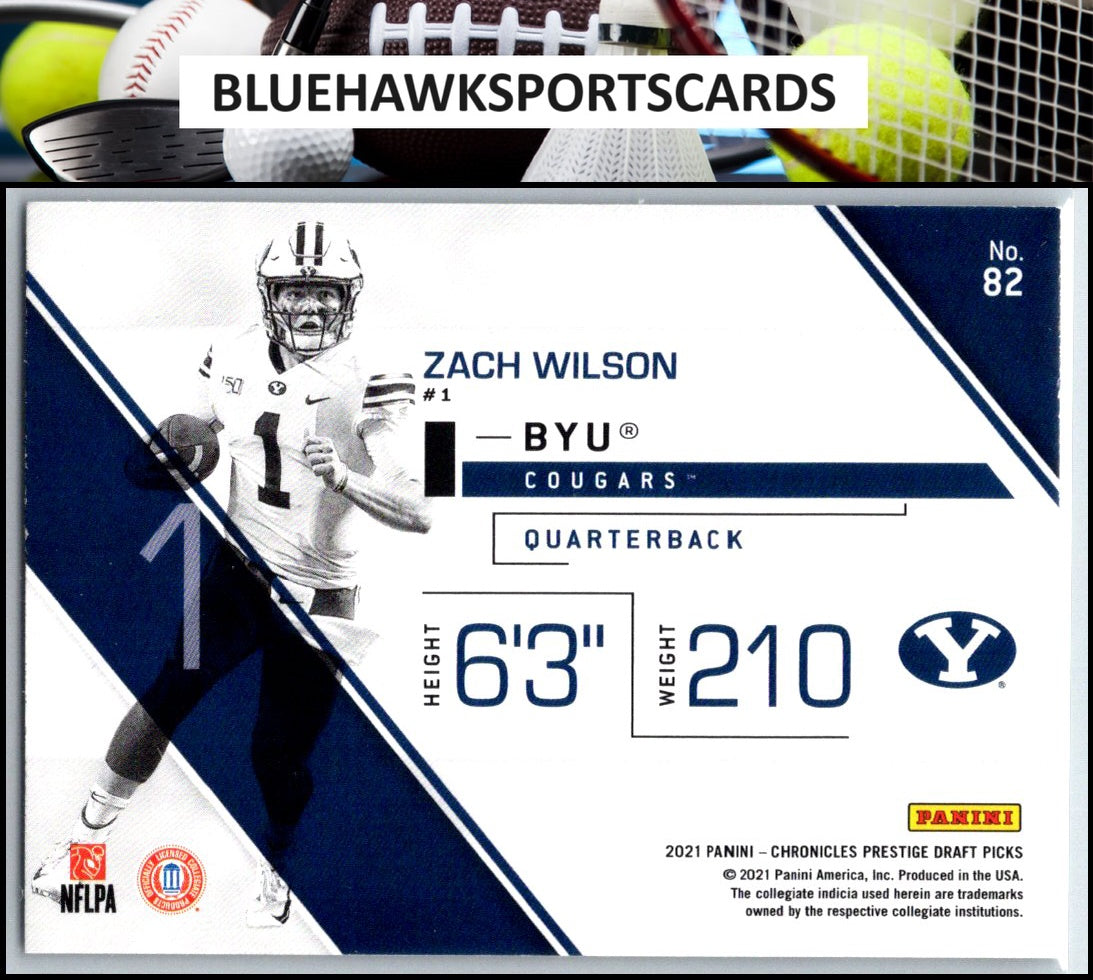 2021 Panini Chronicles Draft Picks #82 Zach Wilson