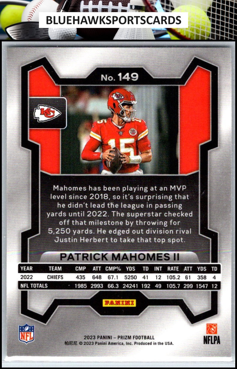 2023 Panini Prizm #149 Patrick Mahomes II