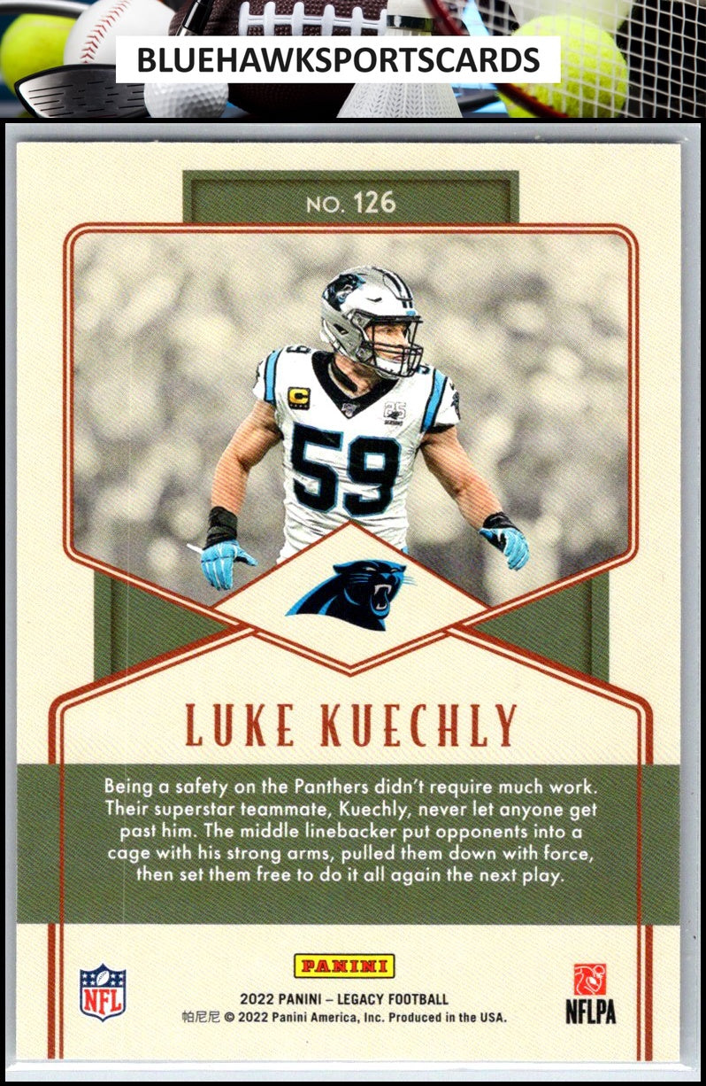 2022 Panini Legacy #126 Luke Kuechly Red #/299