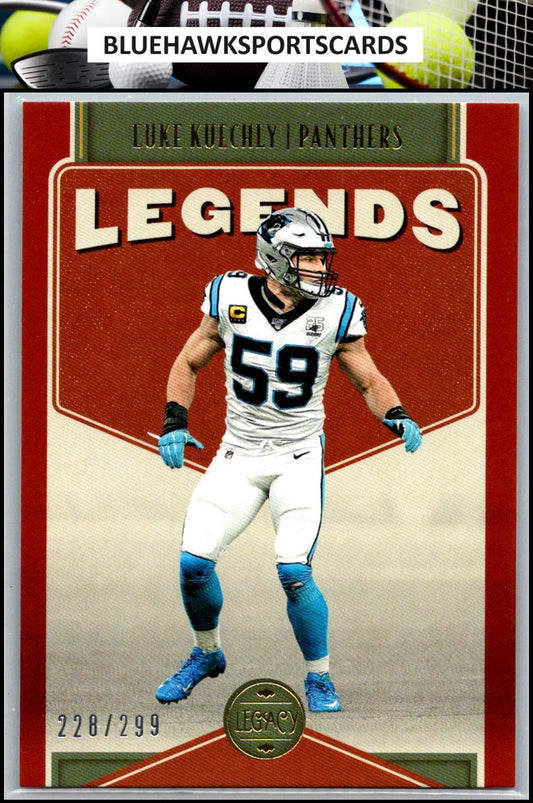 2022 Panini Legacy #126 Luke Kuechly Red #/299