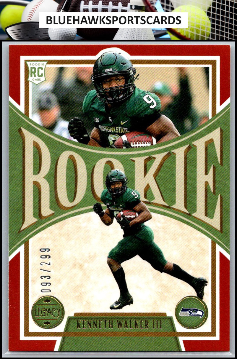 2022 Panini Legacy #158 Kenneth Walker III Red #/299