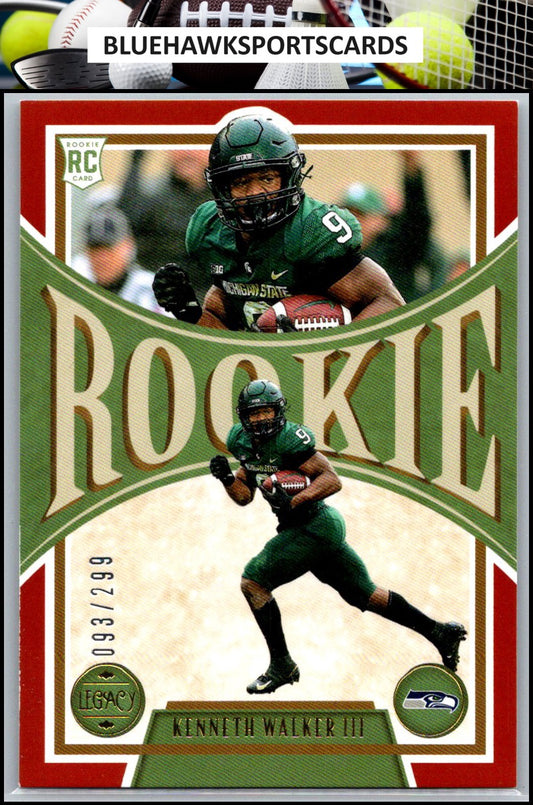 2022 Panini Legacy #158 Kenneth Walker III Red #/299