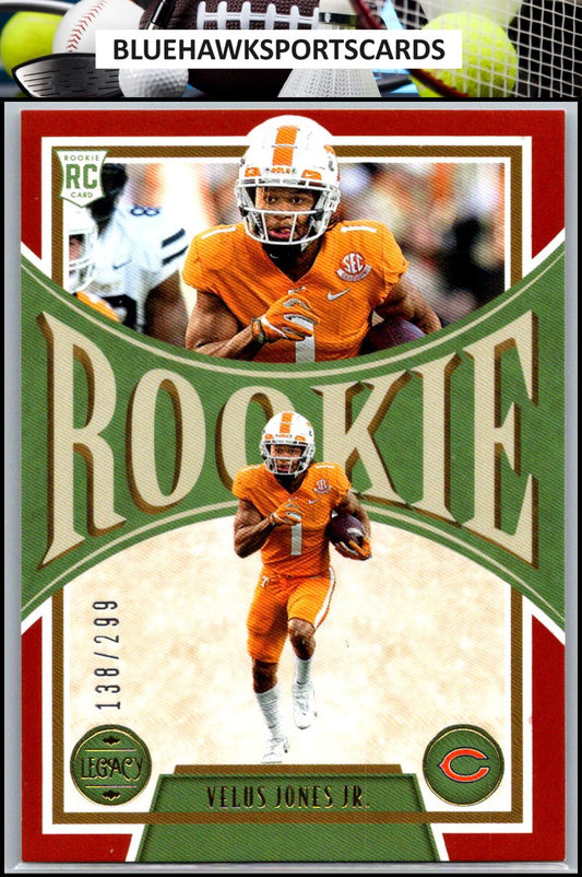 2022 Panini Legacy #168 Velus Jones Jr. Red #/299