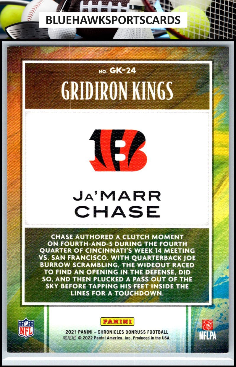 2021 Panini Chronicles #GK-24 Ja'Marr Chase Gridiron Kings