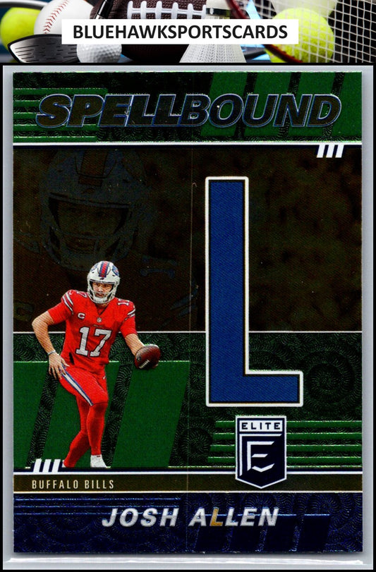 2022 Donruss Elite #SB-JA2 Josh Allen Spellbound Green