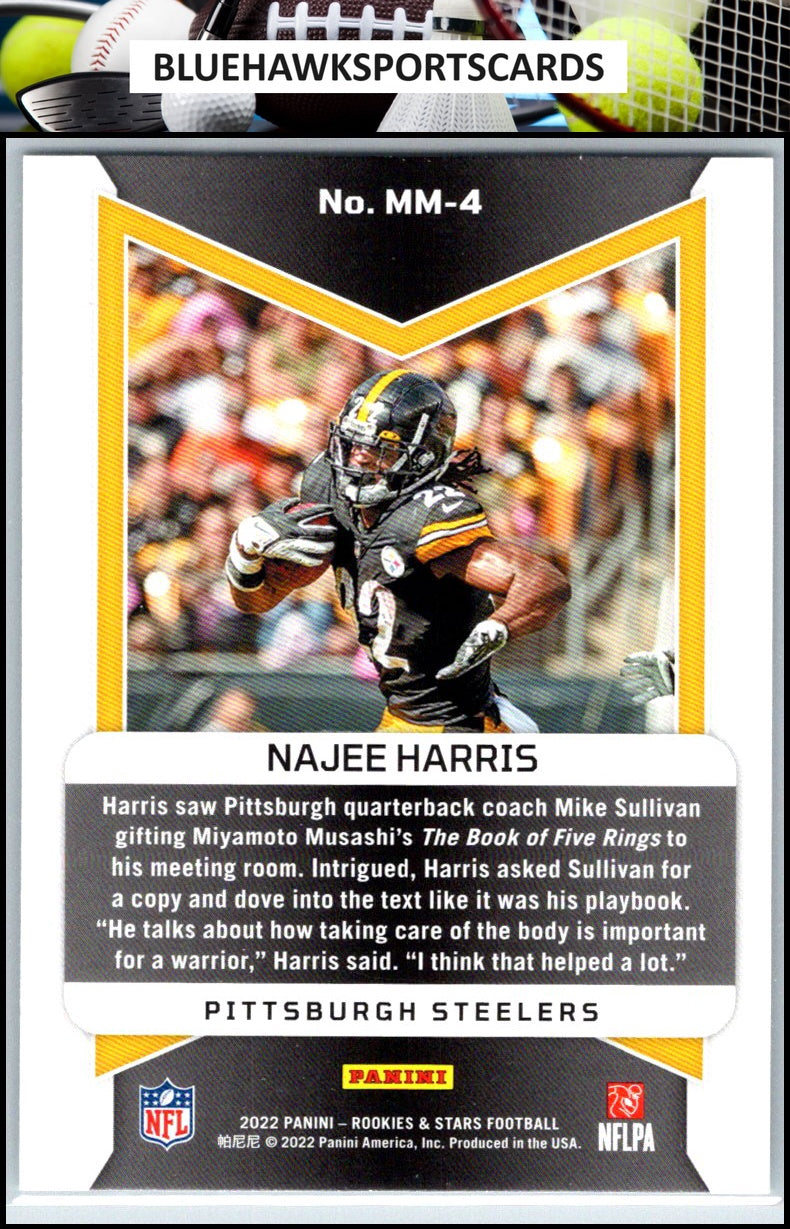 2022 Panini Rookies & Stars #MM-4 Najee Harris Man In Motion