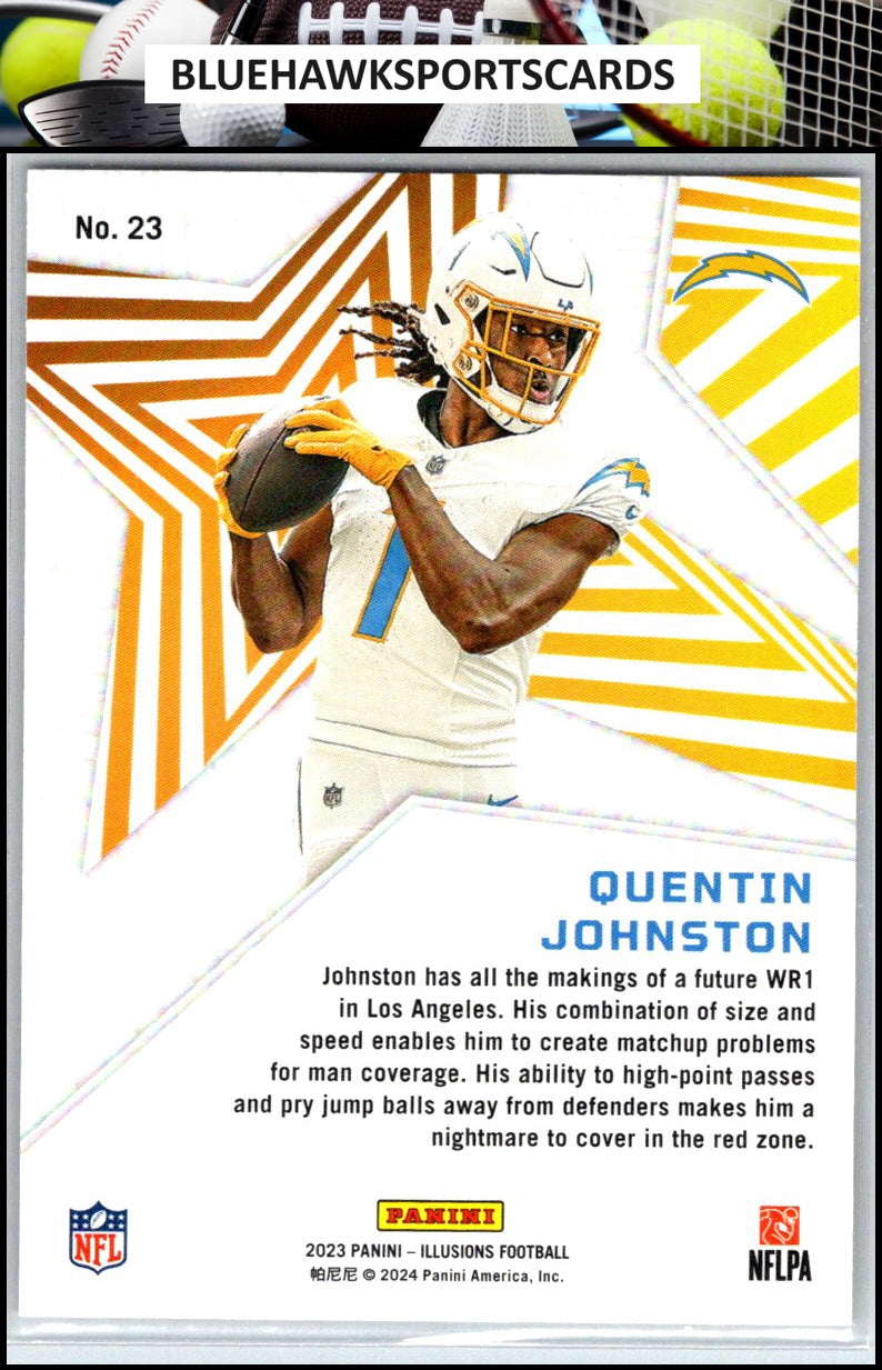 2023 Panini Illusions #23 Quentin Johnston Shining Stars