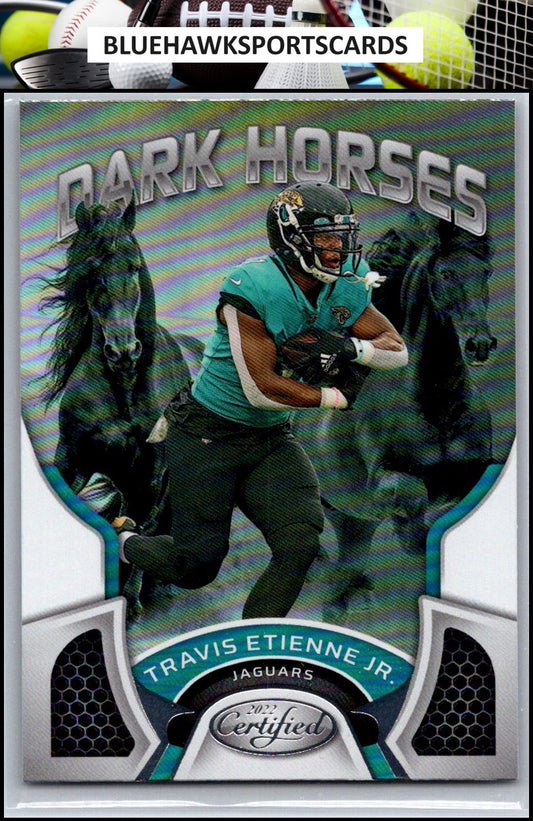 2022 Panini Certified #DH-11 Travis Etienne Jr. Dark Horses