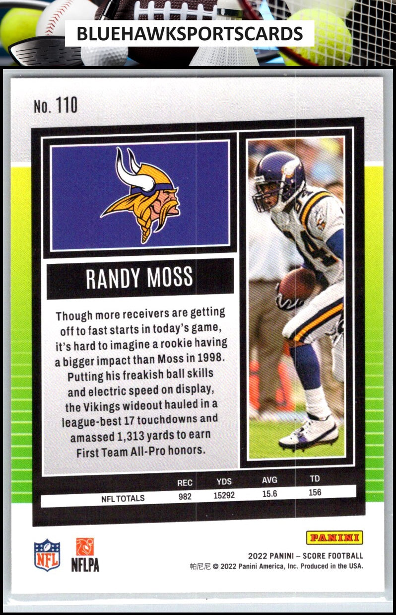 2022 Score #110 Randy Moss Gold