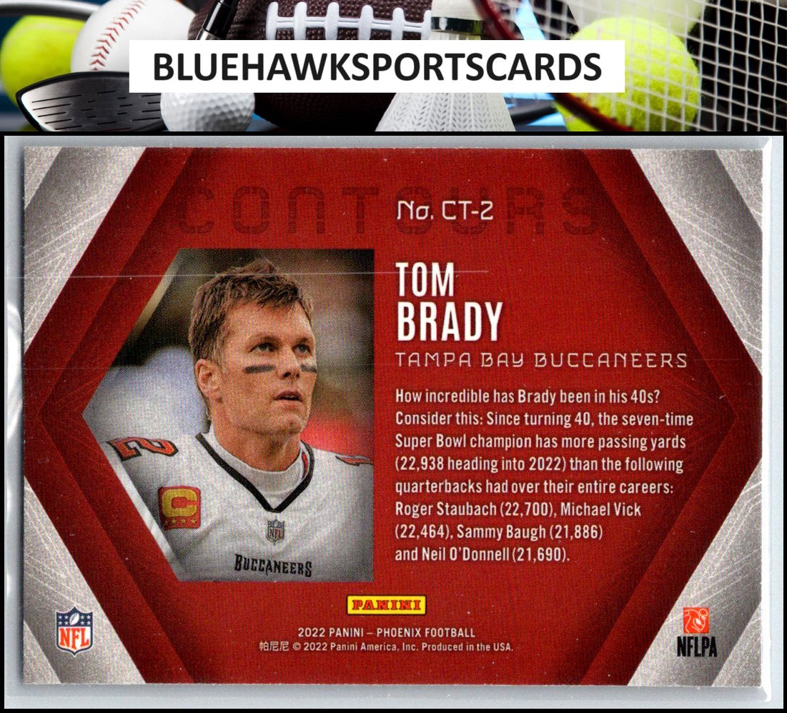 2022 Panini Phoenix #CT-2 Tom Brady Contours
