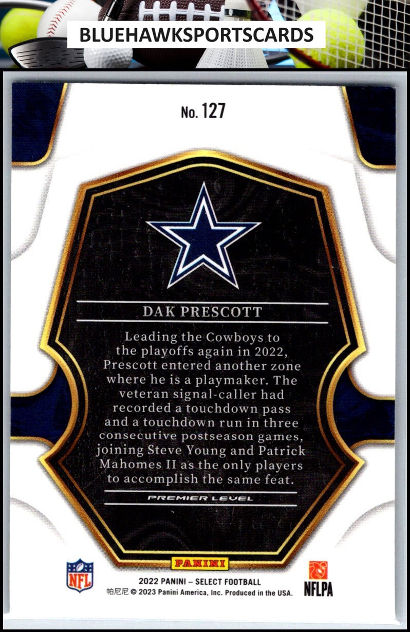 2022 Panini Select #127 Dak Prescott