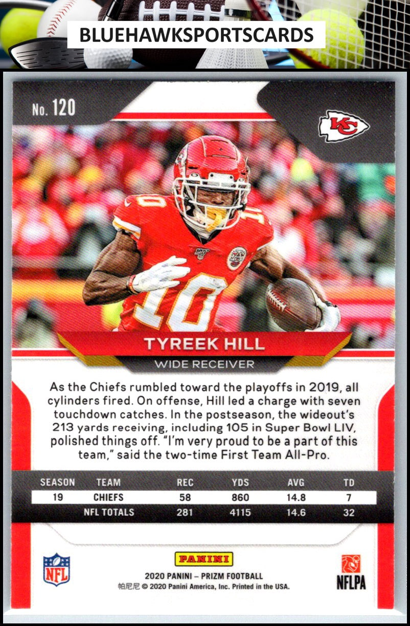 2020 Panini Prizm #120 Tyreek Hill