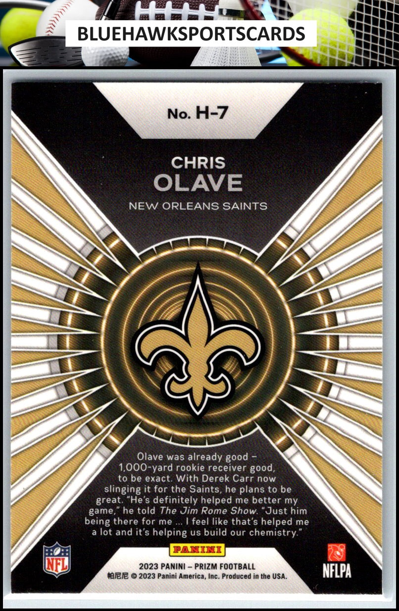 2023 Panini Prizm #H-7 Chris Olave Hype