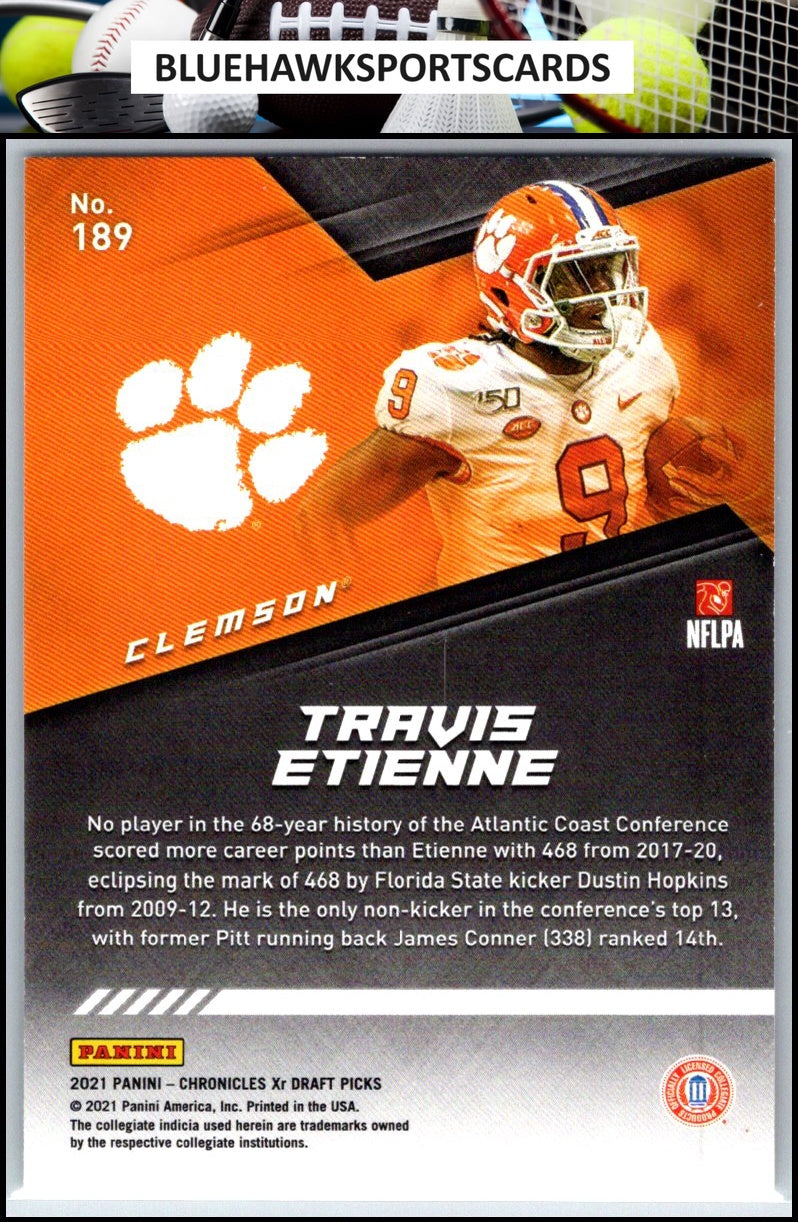 2021 Panini Chronicles Draft Picks #189 Travis Etienne Pink