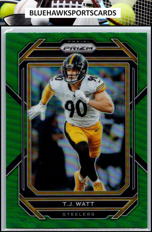 2022 Panini Prizm #249 T.J. Watt Green