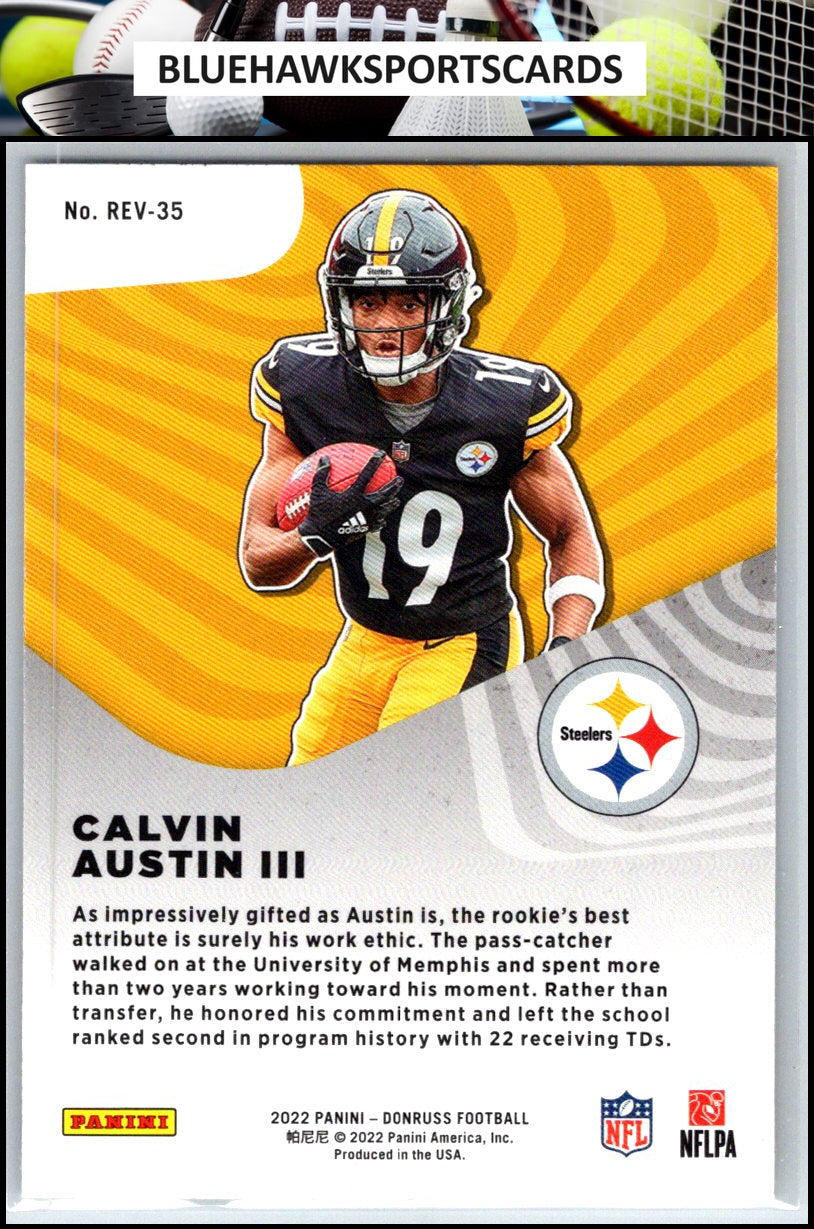 2022 Donruss #REV-35 Calvin Austin III Rookie Revolution