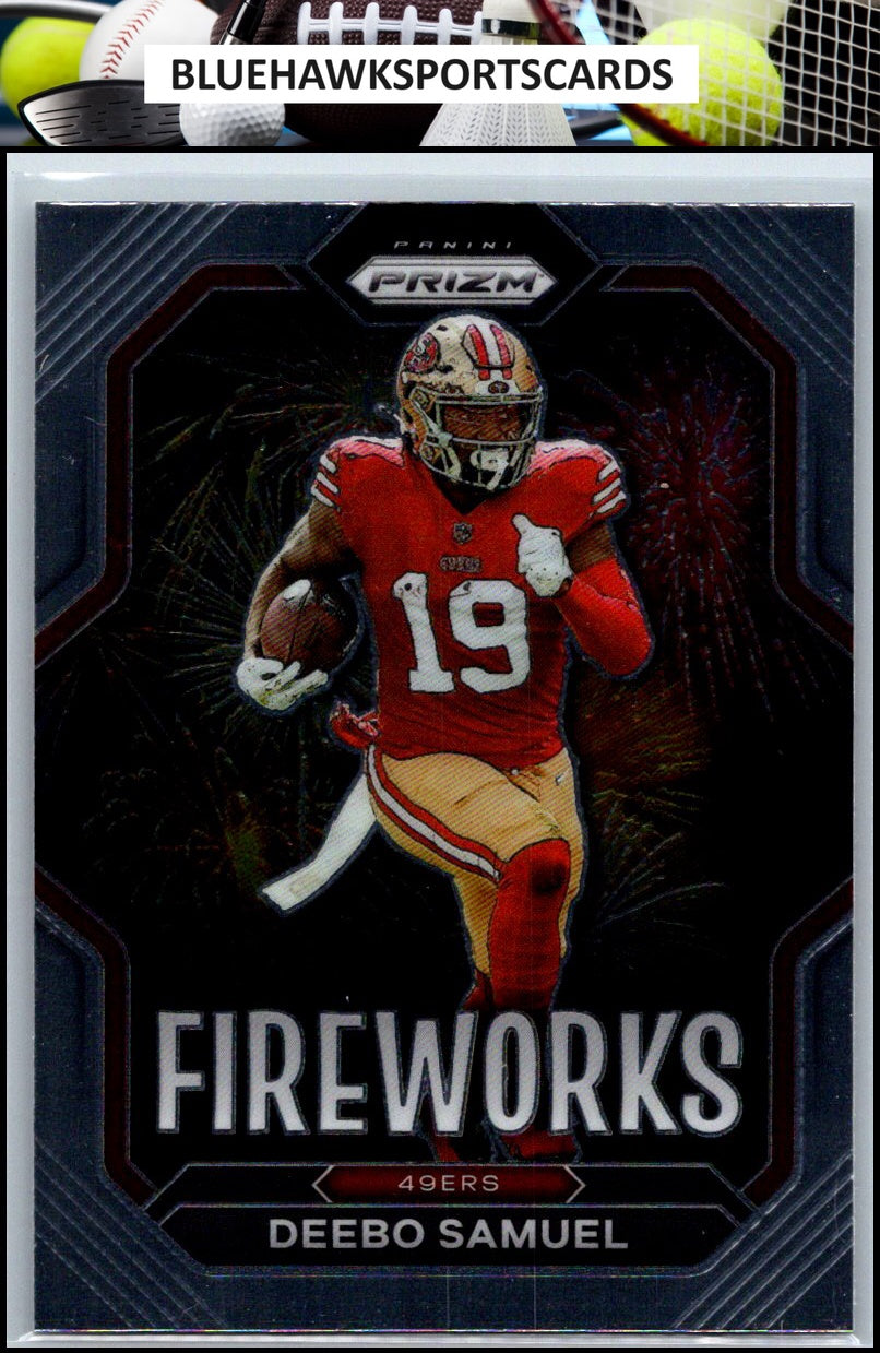 2022 Panini Prizm #F-17 Deebo Samuel Fireworks