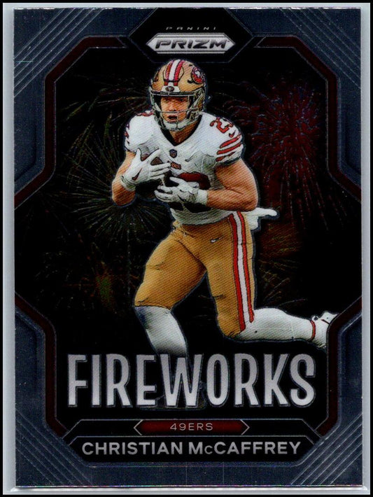 2022 Panini Prizm #F-10 Christian McCaffrey Fireworks