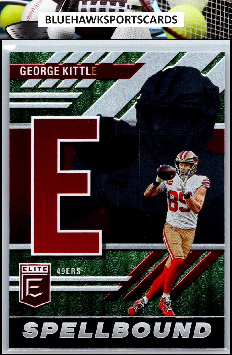 2023 Donruss Elite #SB-GK6 George Kittle Spellbound Green