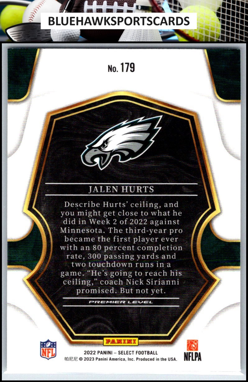 2022 Panini Select #179 Jalen Hurts