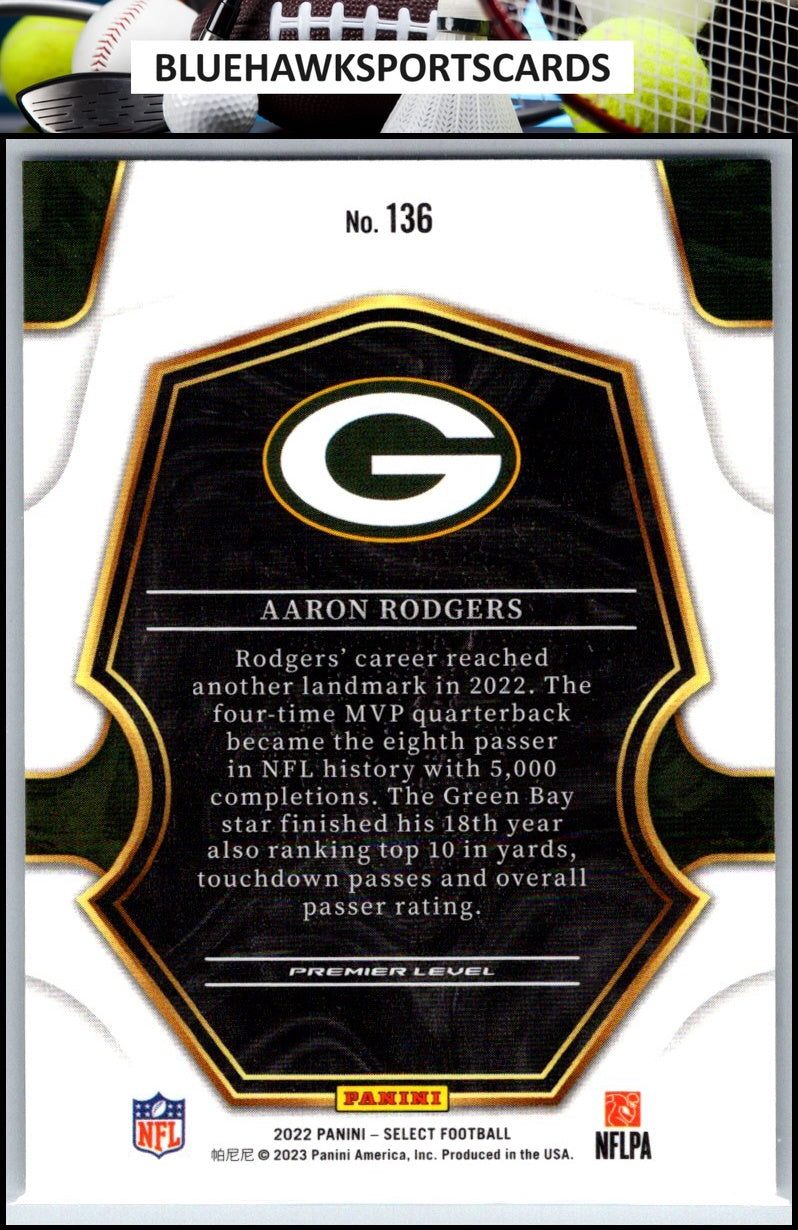 2022 Panini Select #136 Aaron Rodgers