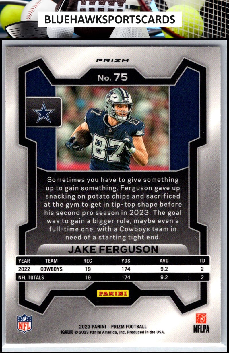 2023 Panini Prizm #75 Jake Ferguson Pink