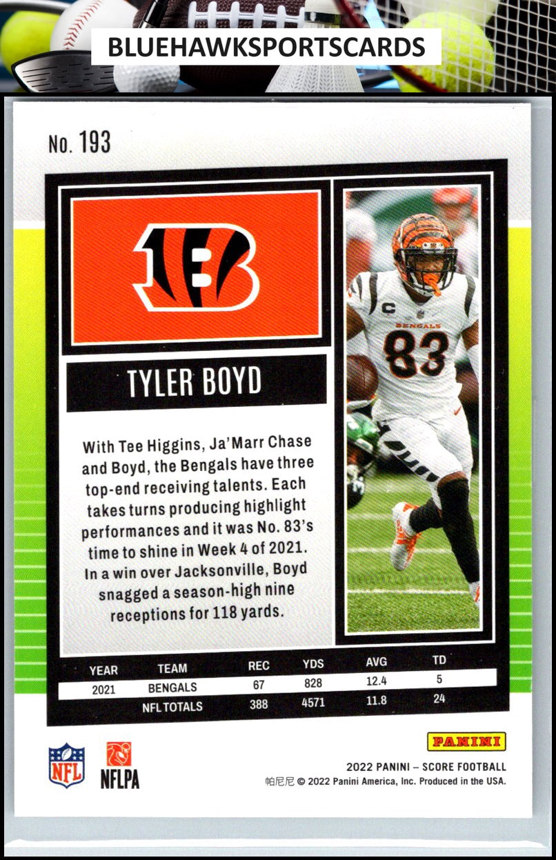 2022 Score #193 Tyler Boyd Racer #/199