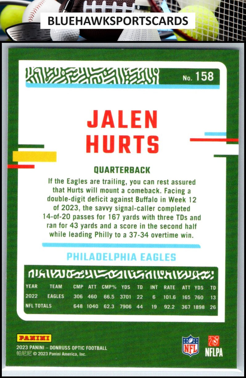 2023 Donruss Optic #158 Jalen Hurts
