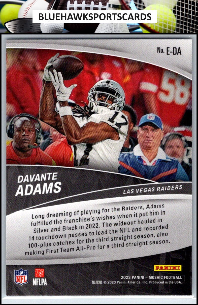 2023 Panini Mosaic #E-DA Davante Adams Elevate