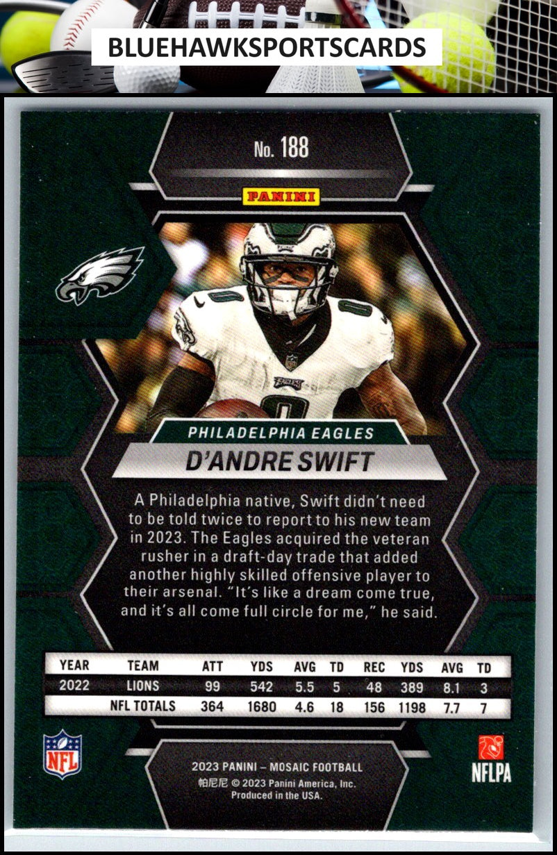 2023 Panini Mosaic #188 D'Andre Swift