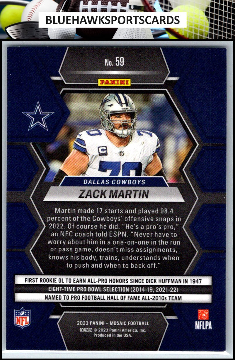 2023 Panini Mosaic #59 Zack Martin
