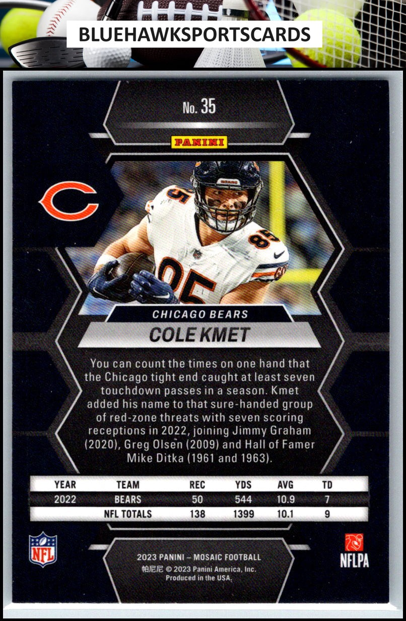 2023 Panini Mosaic #35 Cole Kmet