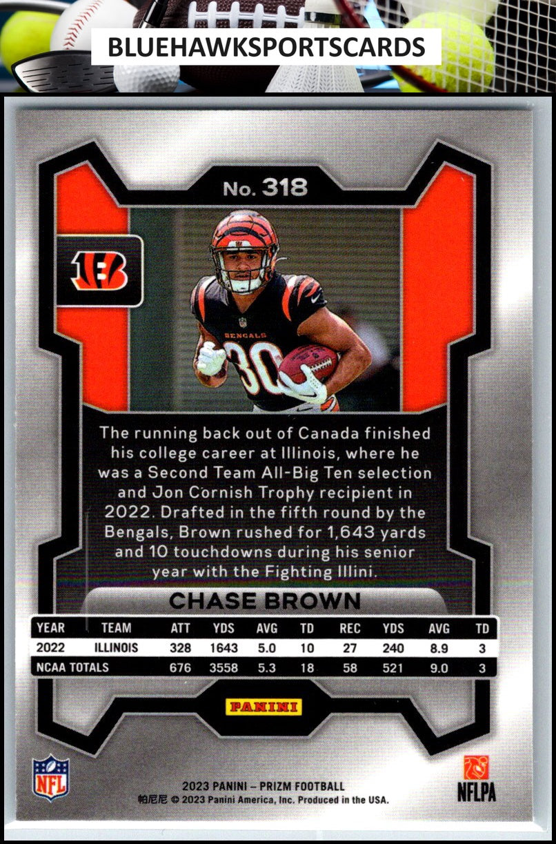 2023 Panini Prizm #318 Chase Brown