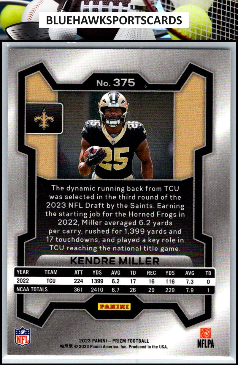 2023 Panini Prizm #375 Kendre Miller