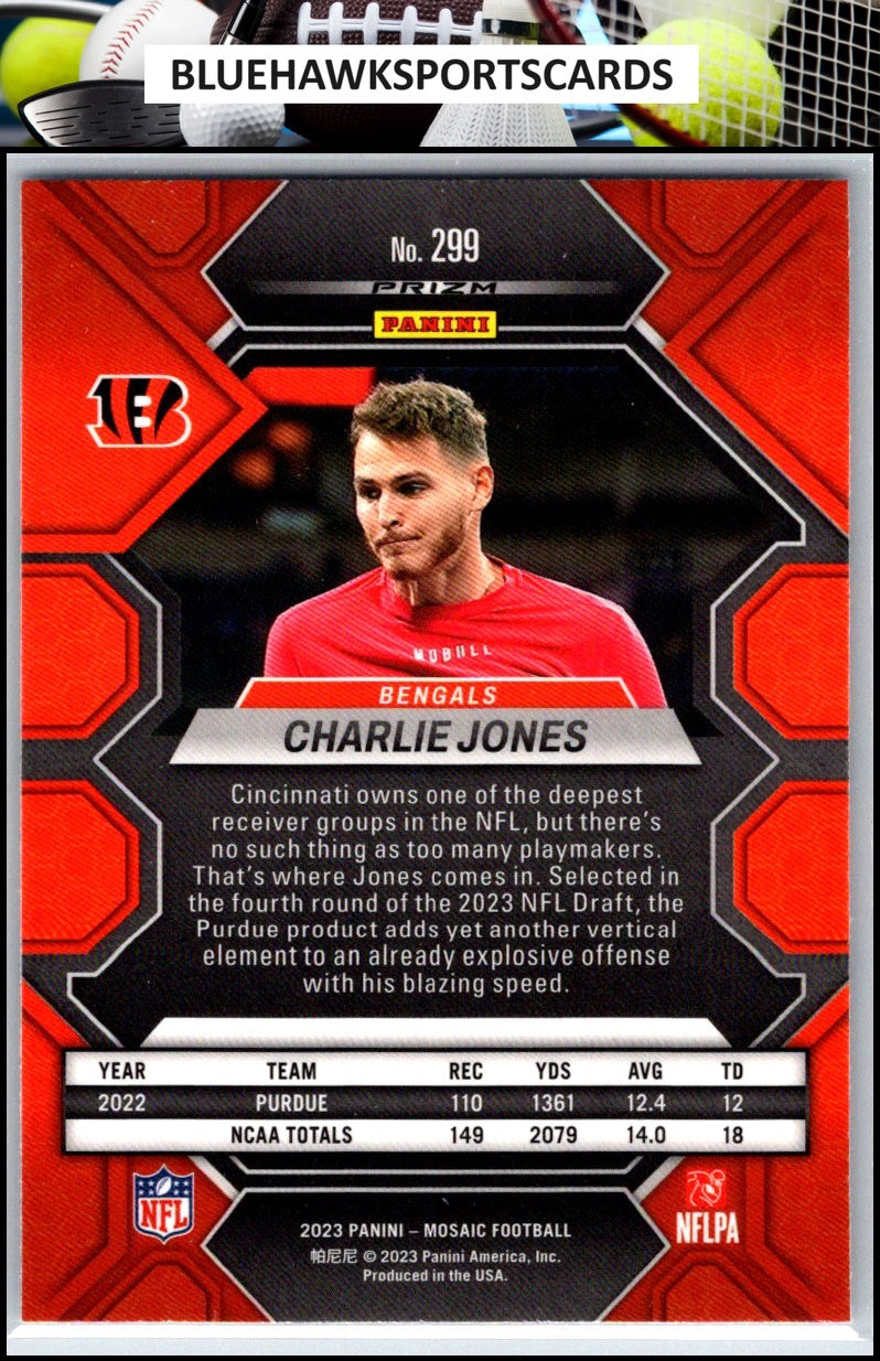 2023 Panini Mosaic #299 Charlie Jones
